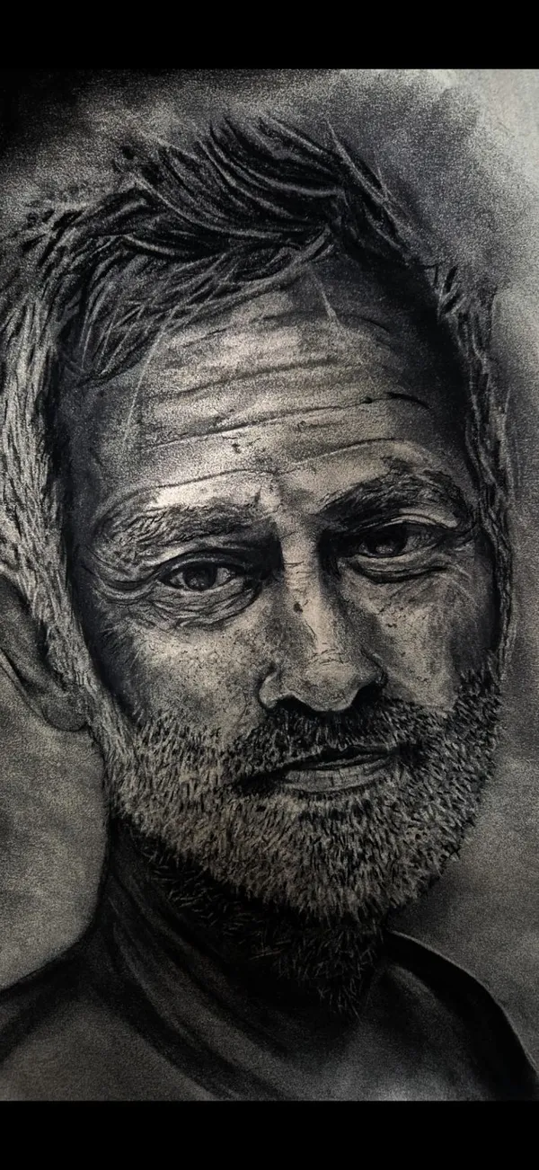 Portrait of Dirk Van Spitaels in his studio